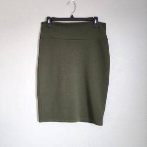 LulaRoe Green Pencil Skirt M